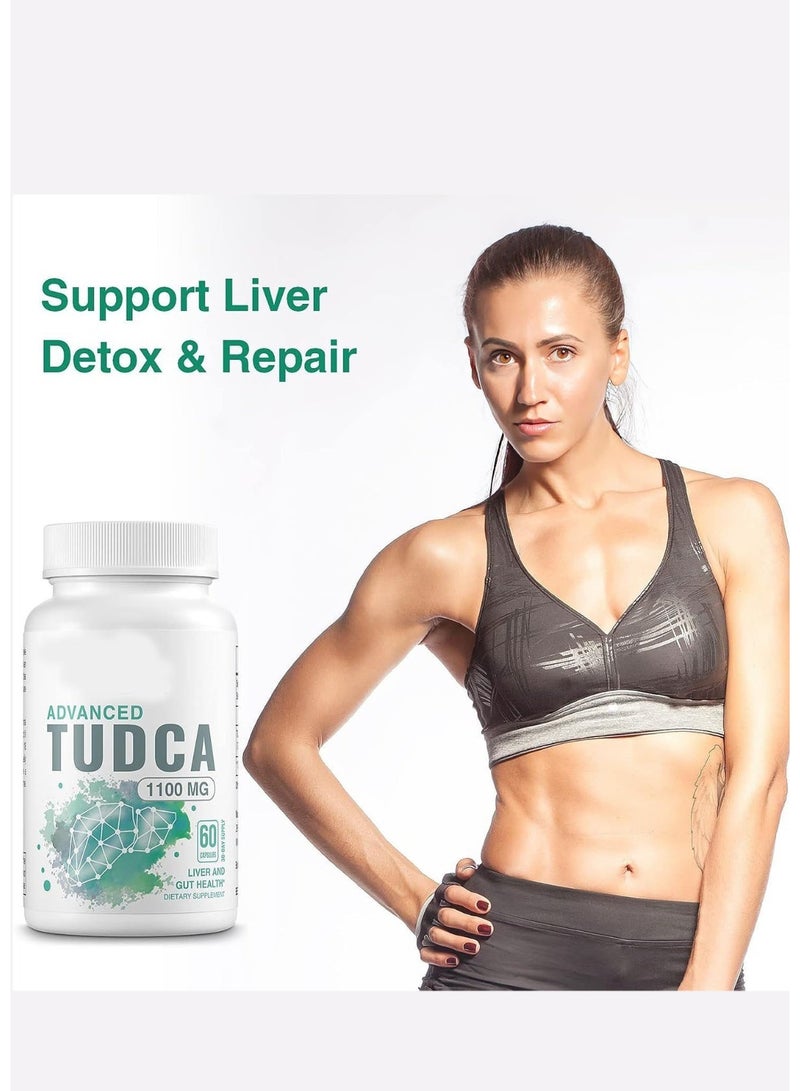 Ocean 60 TUDCA Advanced 1100mg Capsules, 30 Day Supply Liver Cleanse Capsules, Supports Liver and Gut Health, Detox and Repair, Dietary Supplement - Image 3